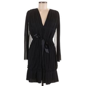 TRE by Natalie Ratabesi The Lido pleated sleeveless black mini party dress Sz 6